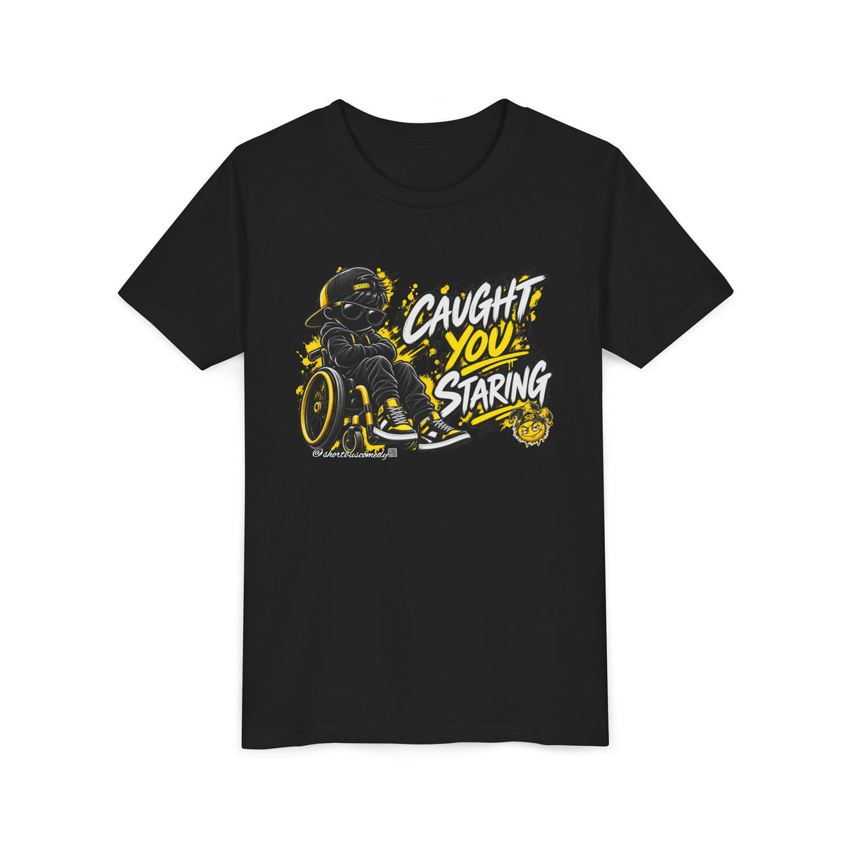 Caught You Staring — Kids Disability Statement T-Shirt