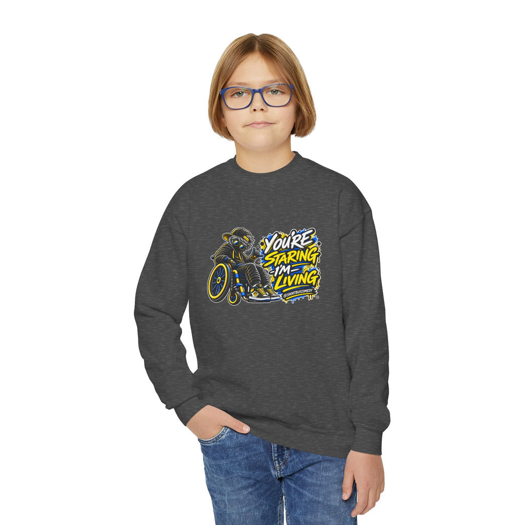 You’re Staring, I’m Living — Youth Hoodie