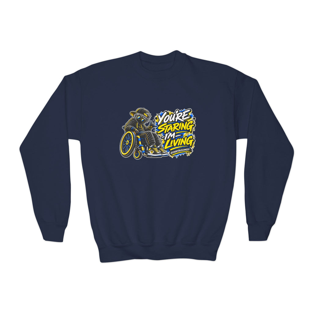 You’re Staring, I’m Living — Youth Hoodie
