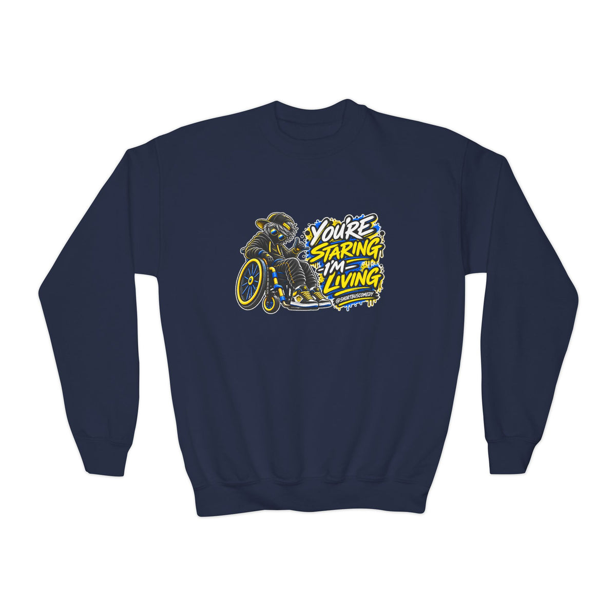 You’re Staring, I’m Living — Youth Hoodie