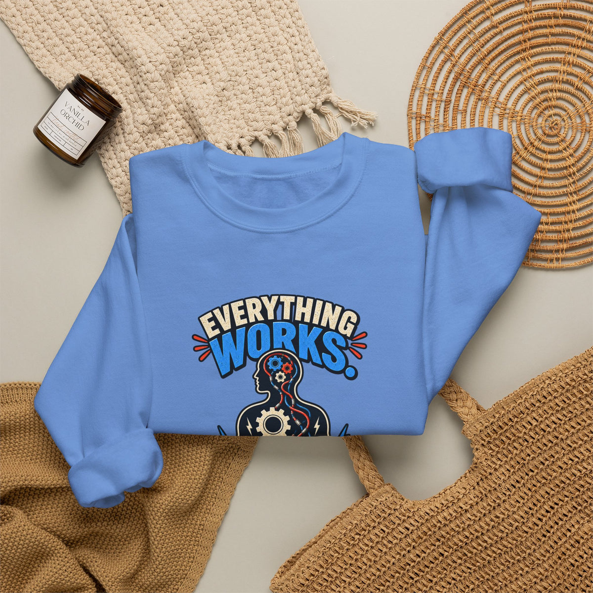 Everything Works. Just Not Together — Short Bus Comedy Crewneck