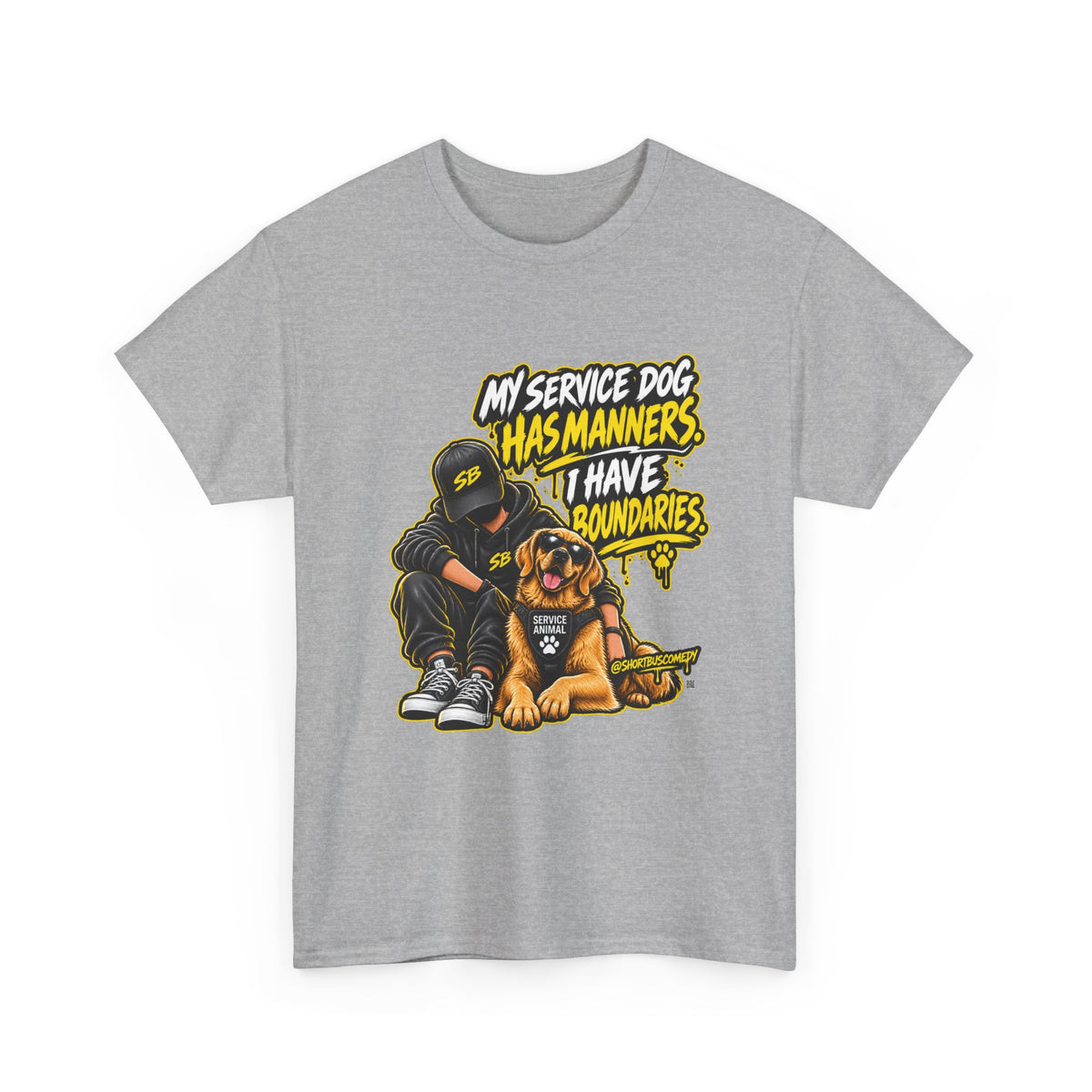My Service Dog Has Manners. I Have Boundaries. — Short Bus Comedy