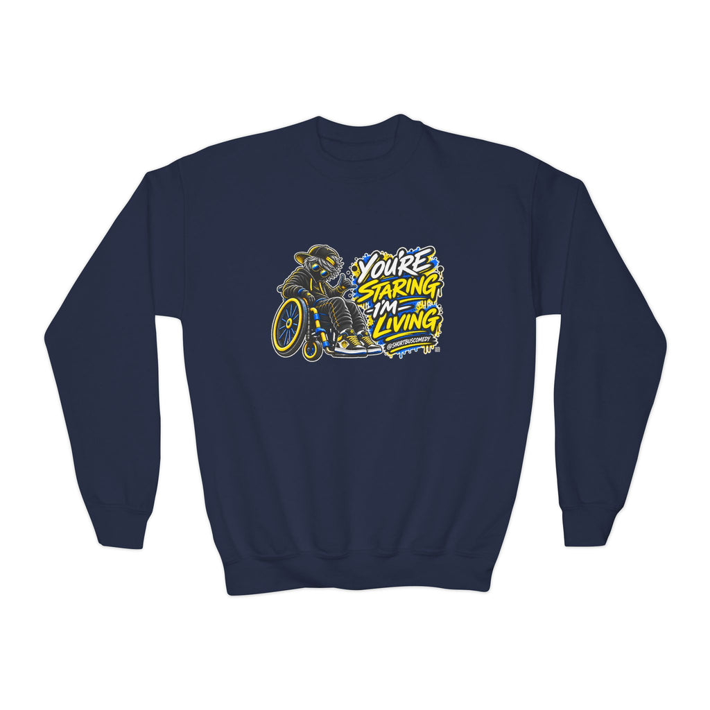 You’re Staring, I’m Living — Youth Hoodie