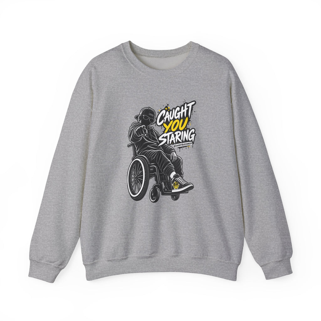 Caught You Staring — Wheelchair Male Graphic Hoodie
