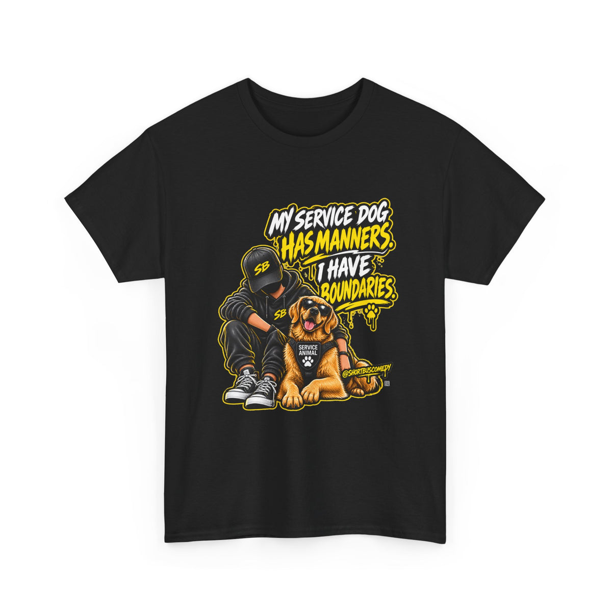 My Service Dog Has Manners. I Have Boundaries. — Short Bus Comedy