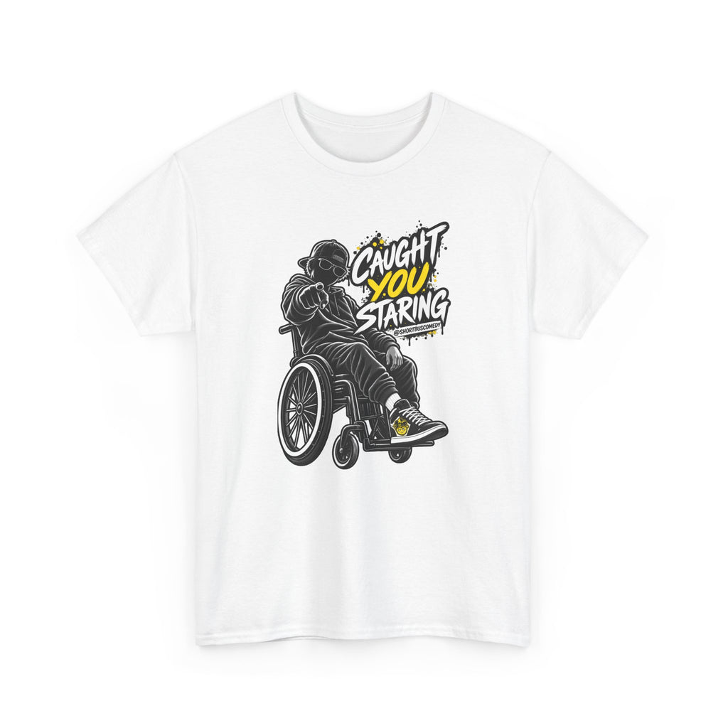 'Caught You Staring' Wheelchair male T-shirt