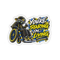 “You’re Staring I’m Living” Die-Cut Wheelchair Pride Graphic