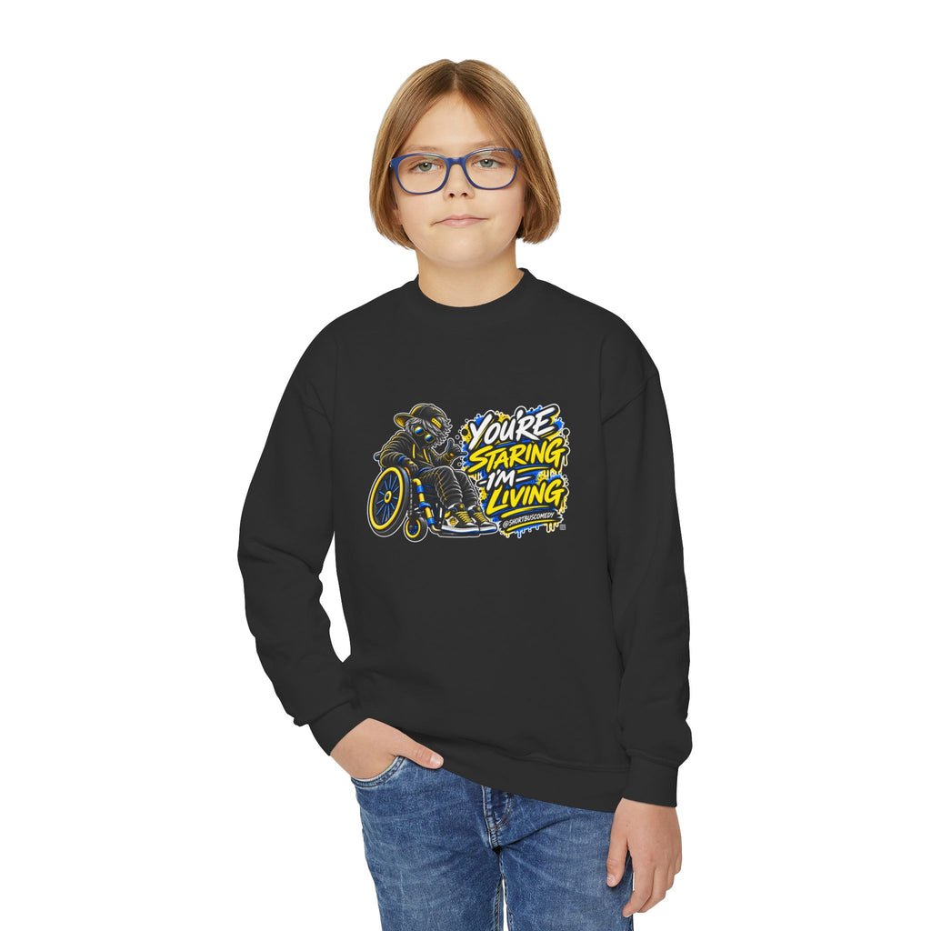 You’re Staring, I’m Living — Youth Hoodie