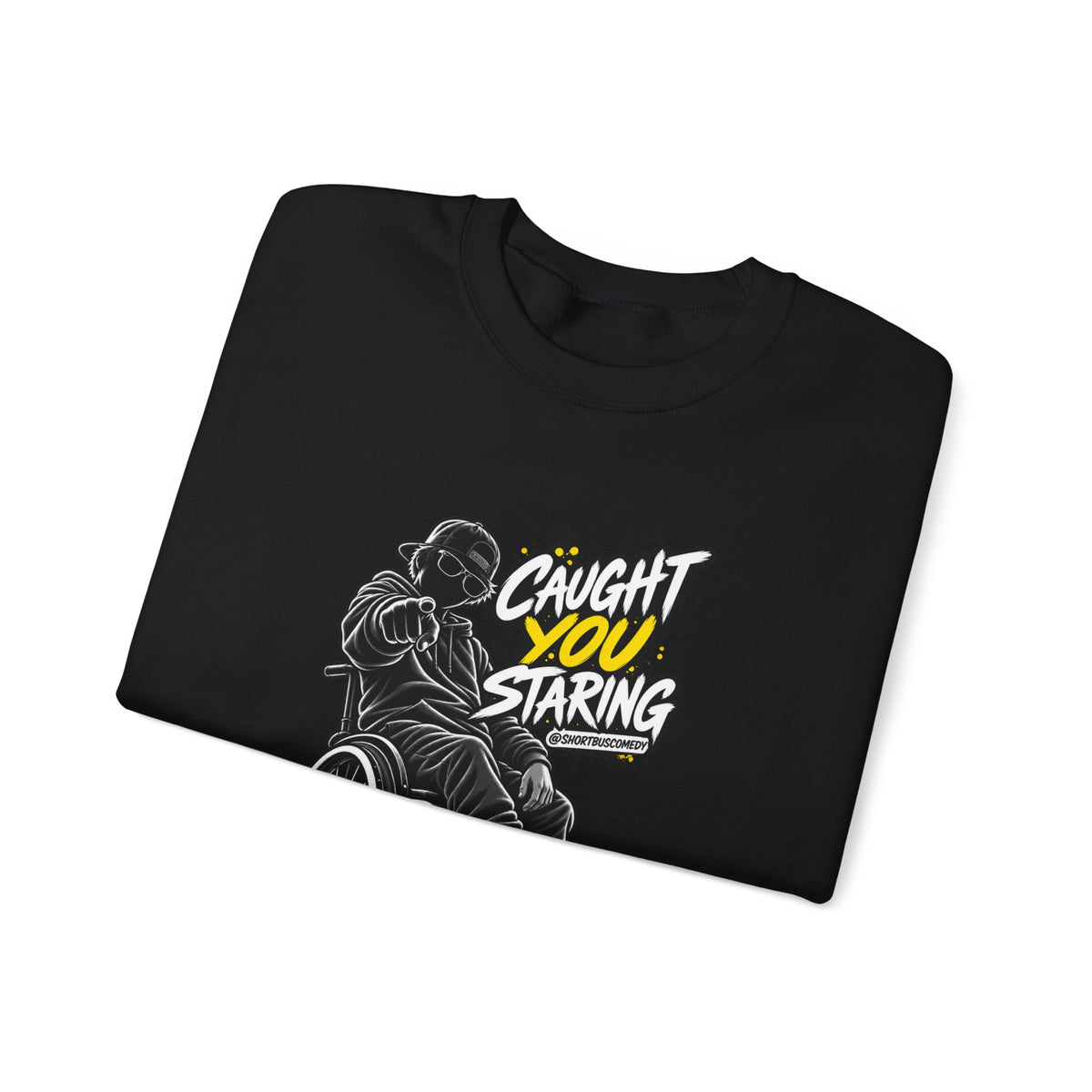 Caught You Staring — Wheelchair Male Graphic Hoodie