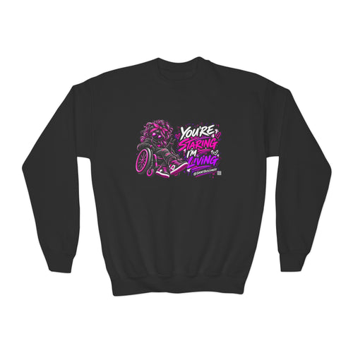 You’re Staring, I’m Living — Youth Hoodie