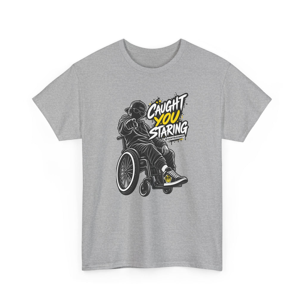 'Caught You Staring' Wheelchair male T-shirt