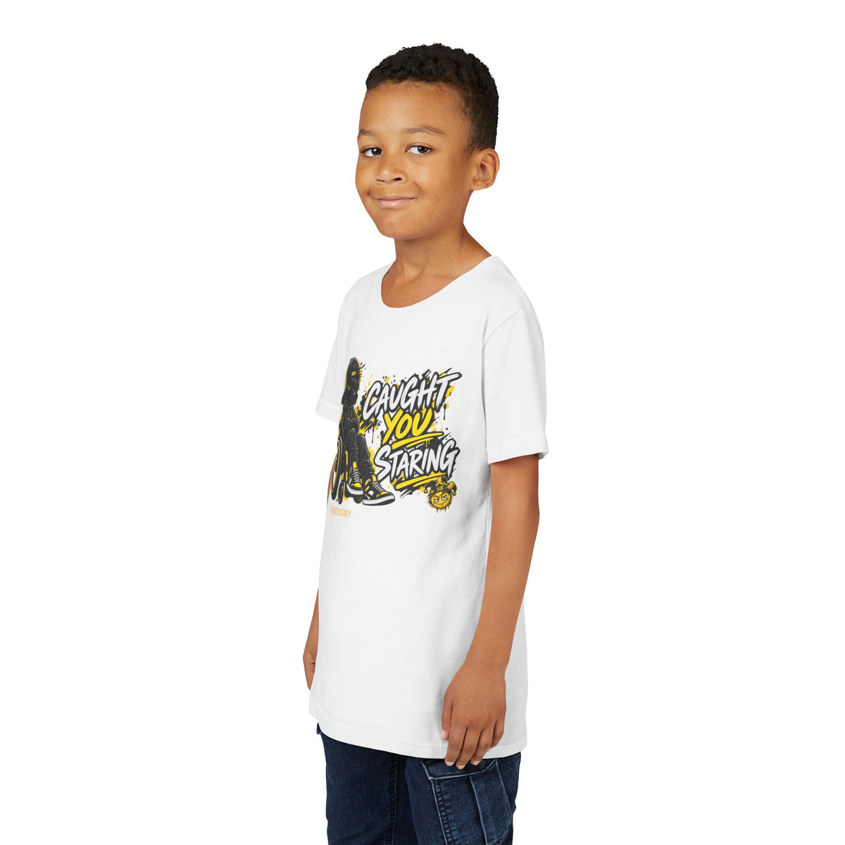 Caught You Staring — Kids Disability Statement T-Shirt