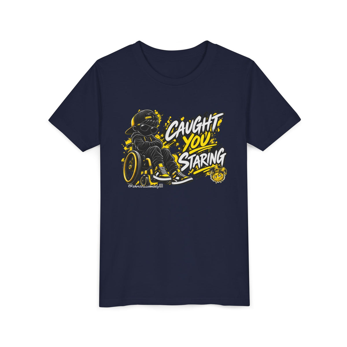 Caught You Staring — Kids Disability Statement T-Shirt