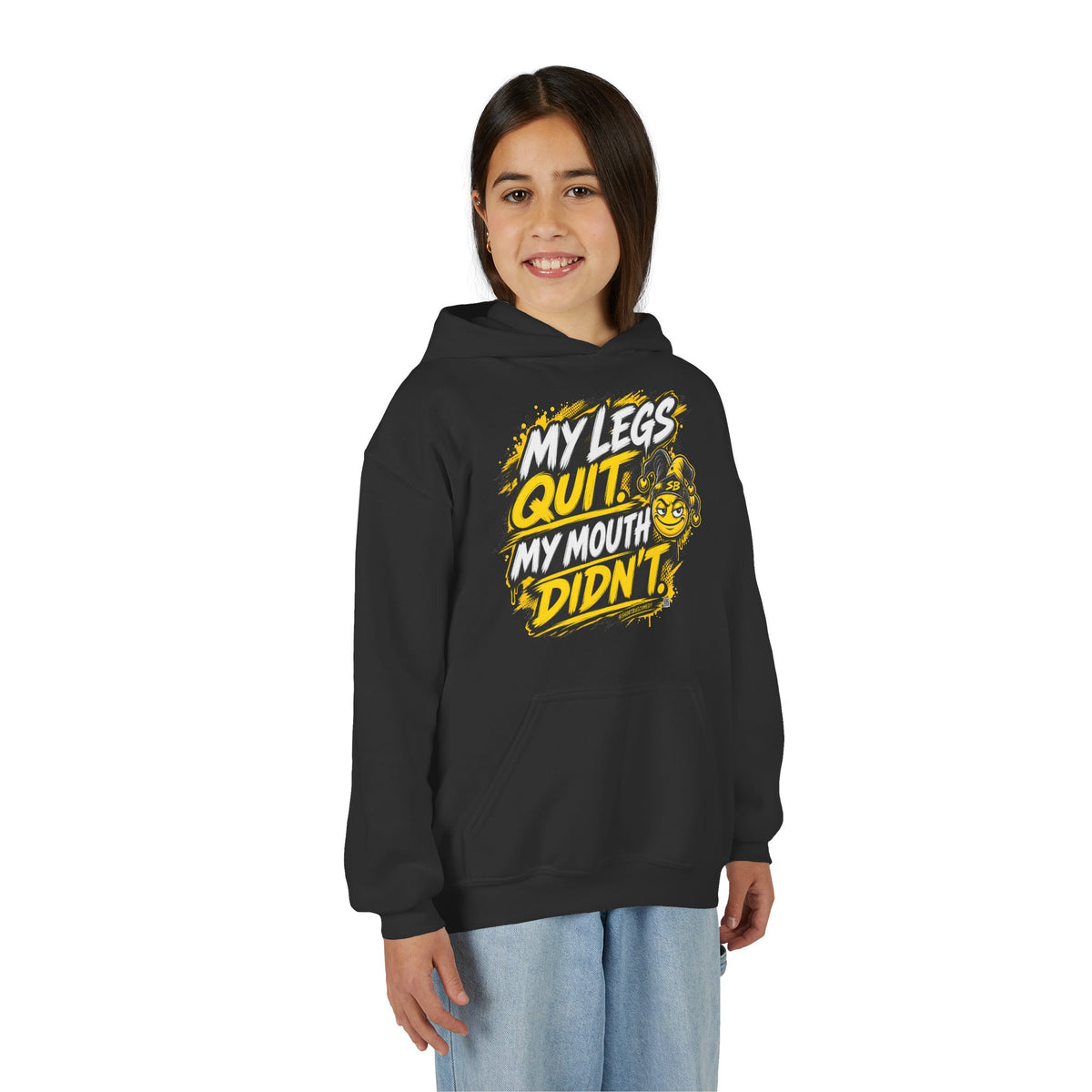 My Legs Quit. My Mouth Didn’t. — Kids Hoodie