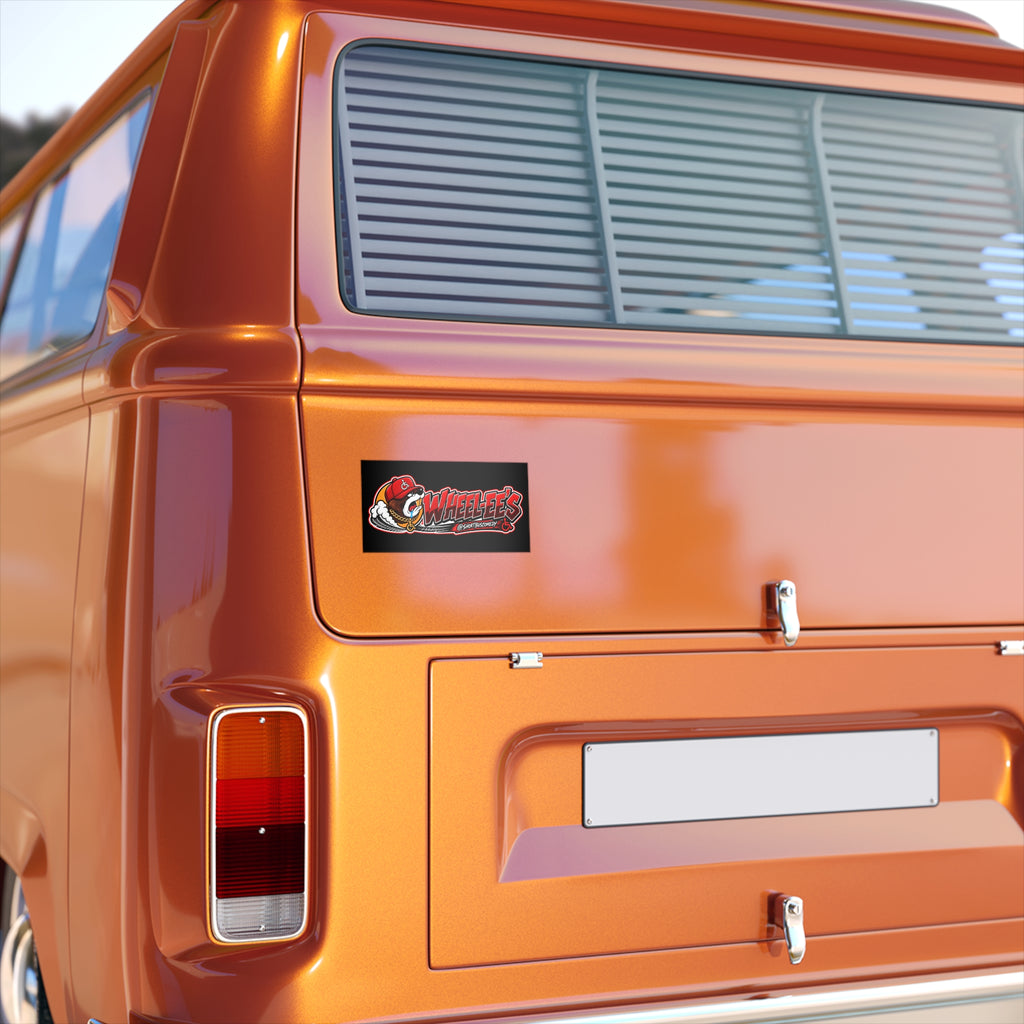 WHEEL-EE’S Red Bumper Sticker — Short Bus Comedy