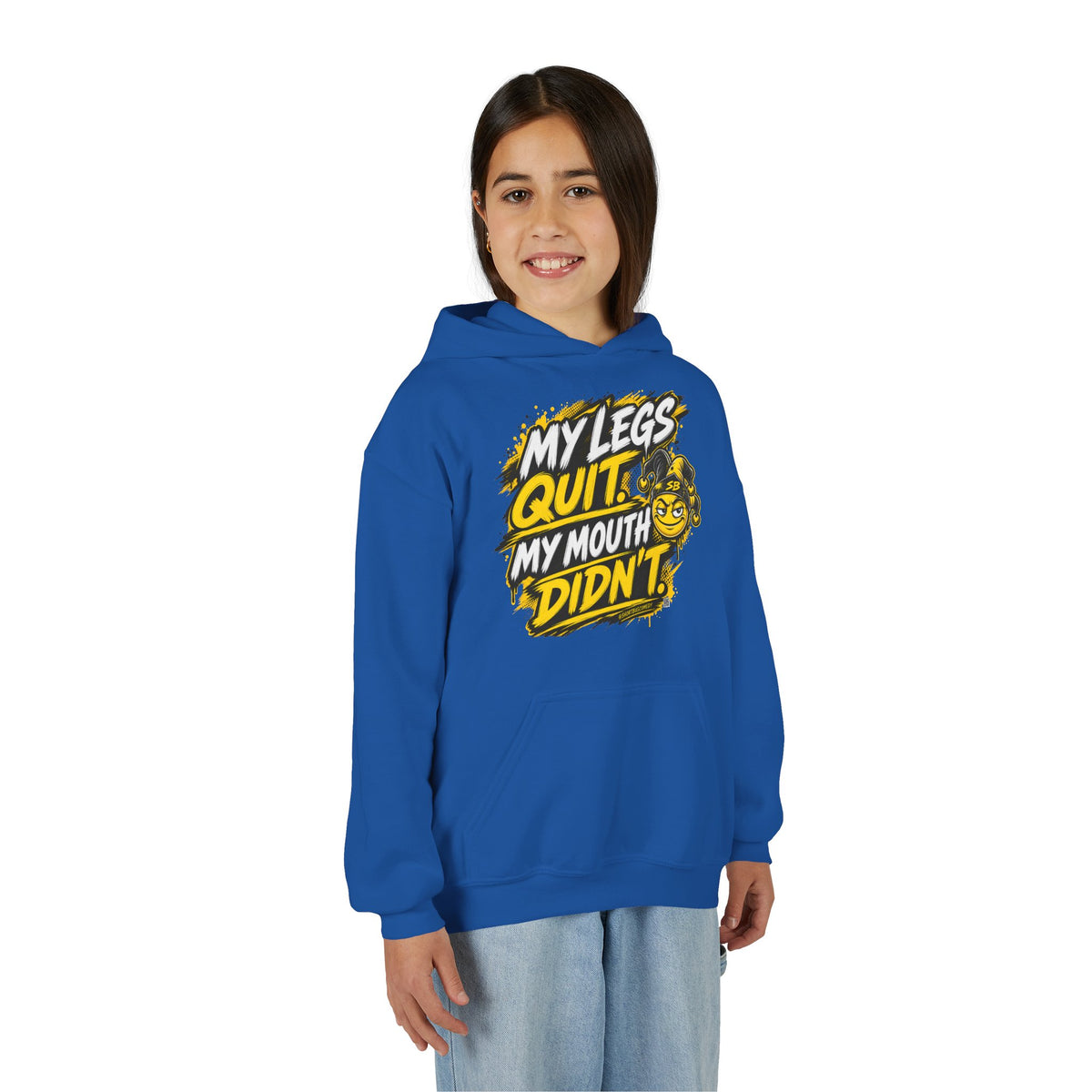 My Legs Quit. My Mouth Didn’t. — Kids Hoodie