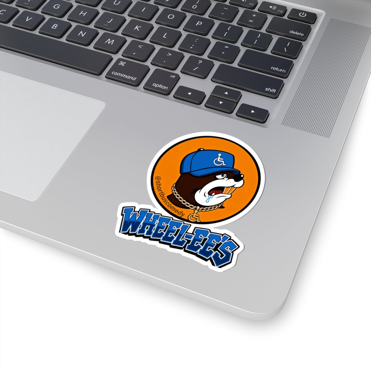 Wheelee's Sticker | Kiss-Cut Vinyl Sticker, Wheelchair Logo