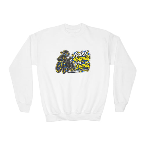 You’re Staring, I’m Living — Youth Hoodie