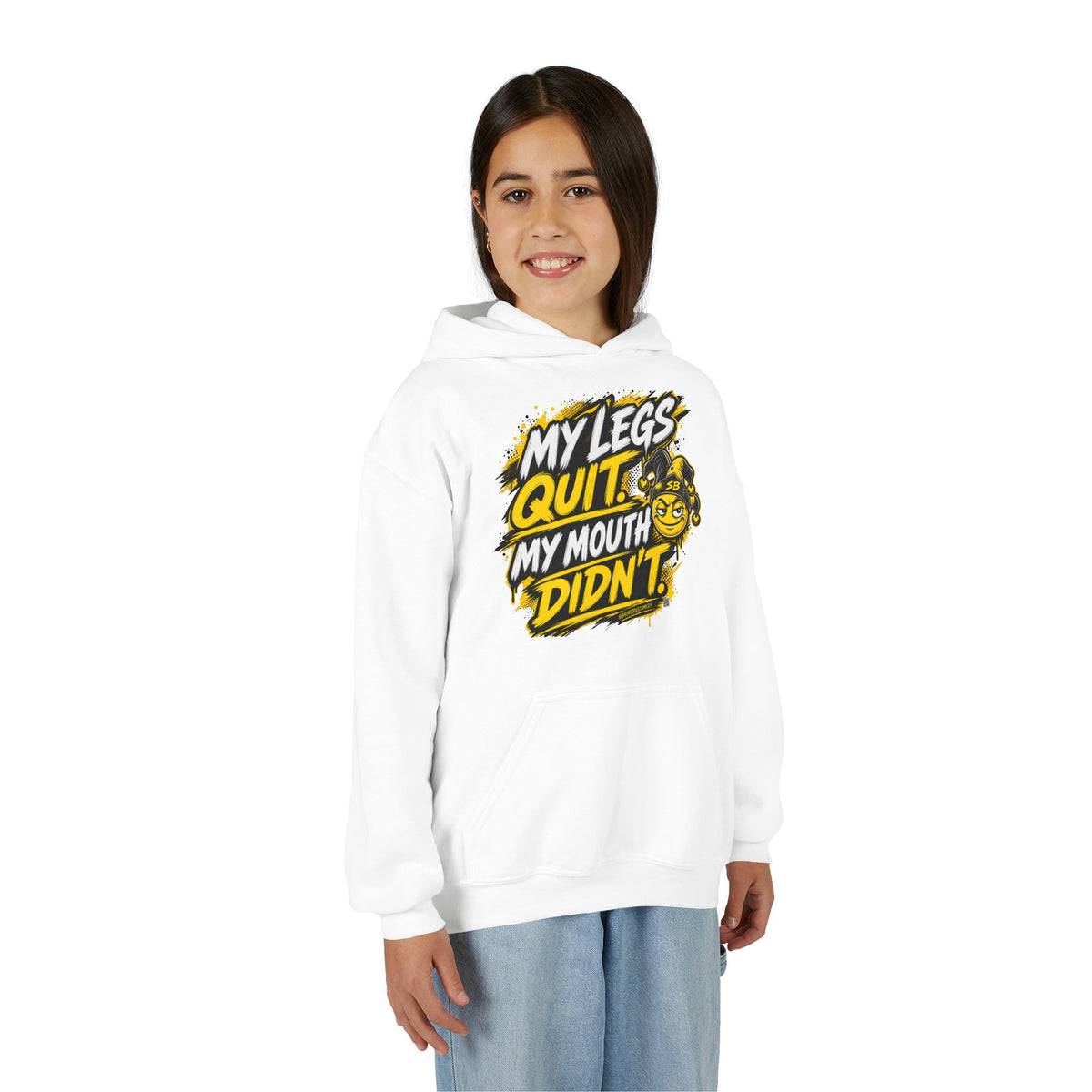 My Legs Quit. My Mouth Didn’t. — Kids Hoodie