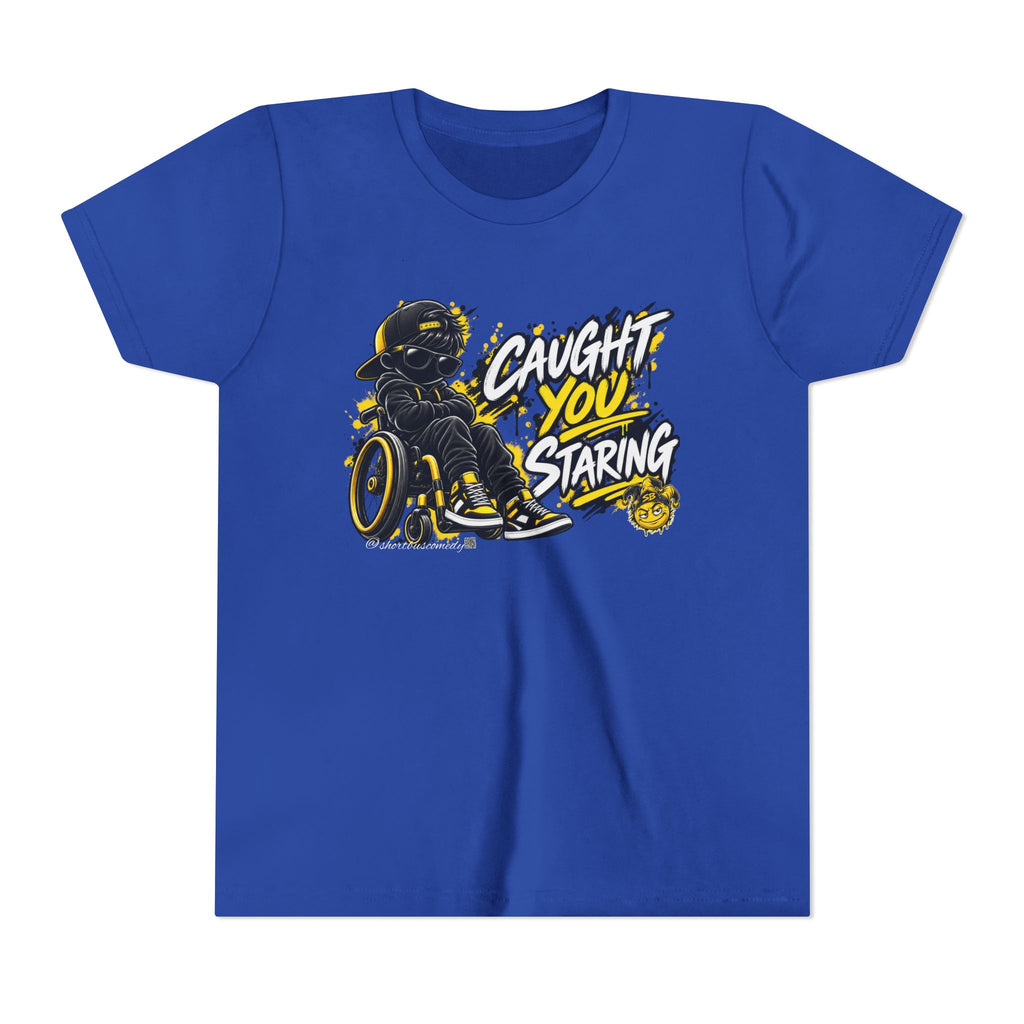 Caught You Staring — Kids Disability Statement T-Shirt