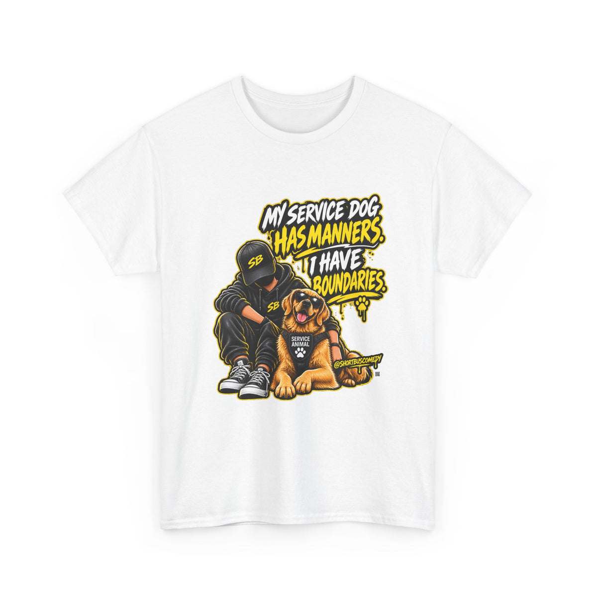 My Service Dog Has Manners. I Have Boundaries. — Short Bus Comedy