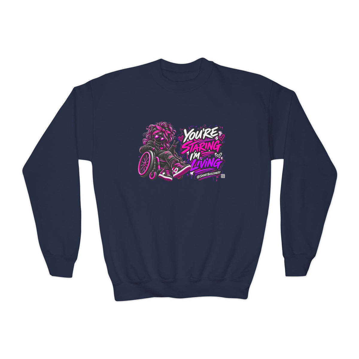 You’re Staring, I’m Living — Youth Hoodie