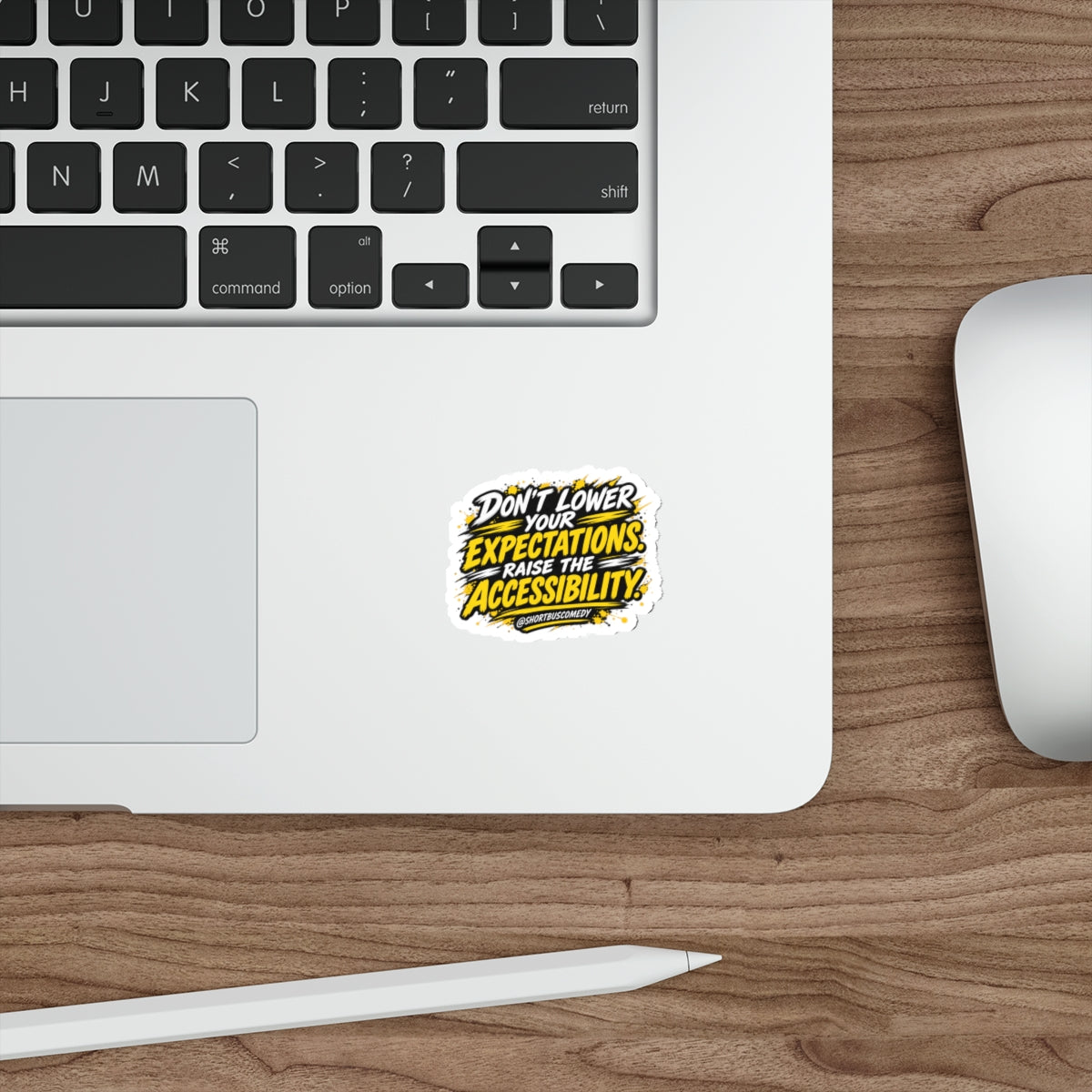 Don’t Lower Your Expectations. Raise the Accessibility.™ Sticker