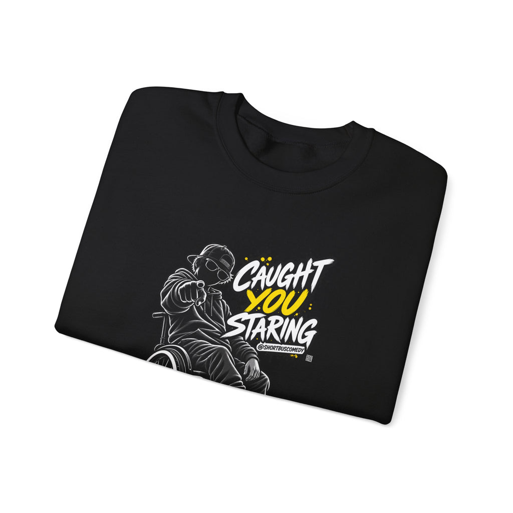 Caught You Staring — Wheelchair Male Graphic Hoodie