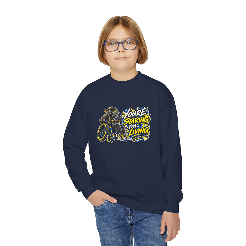 You’re Staring, I’m Living — Youth Hoodie