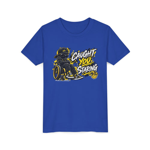 Caught You Staring — Kids Disability Statement T-Shirt