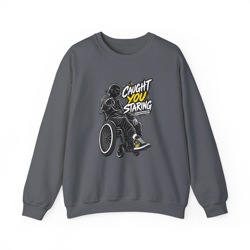 Caught You Staring — Wheelchair Male Graphic Hoodie