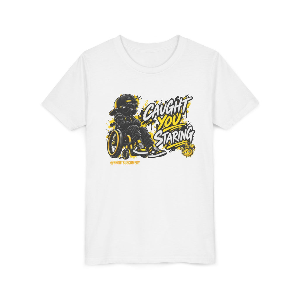 Caught You Staring — Kids Disability Statement T-Shirt