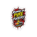 Running on Pure Fuckery — Short Bus Comedy Sticker