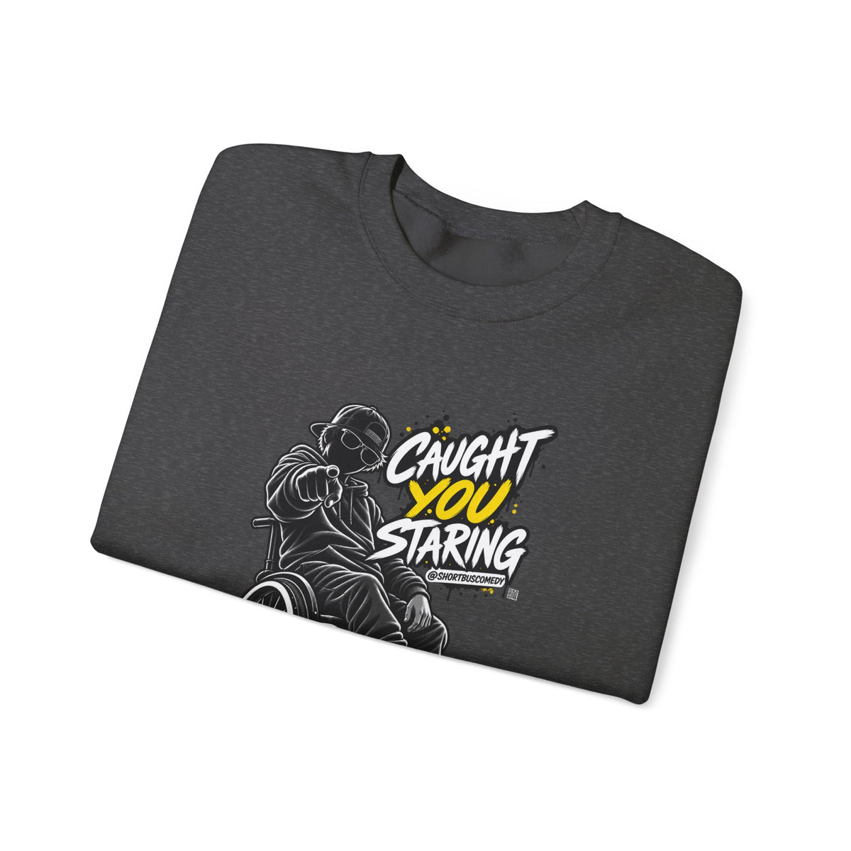 Caught You Staring — Wheelchair Male Graphic Hoodie