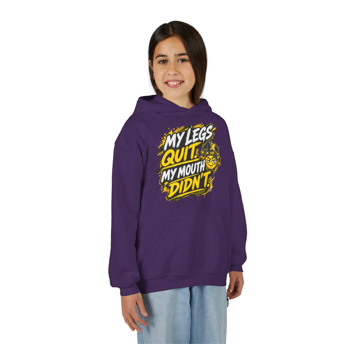 My Legs Quit. My Mouth Didn’t. — Kids Hoodie