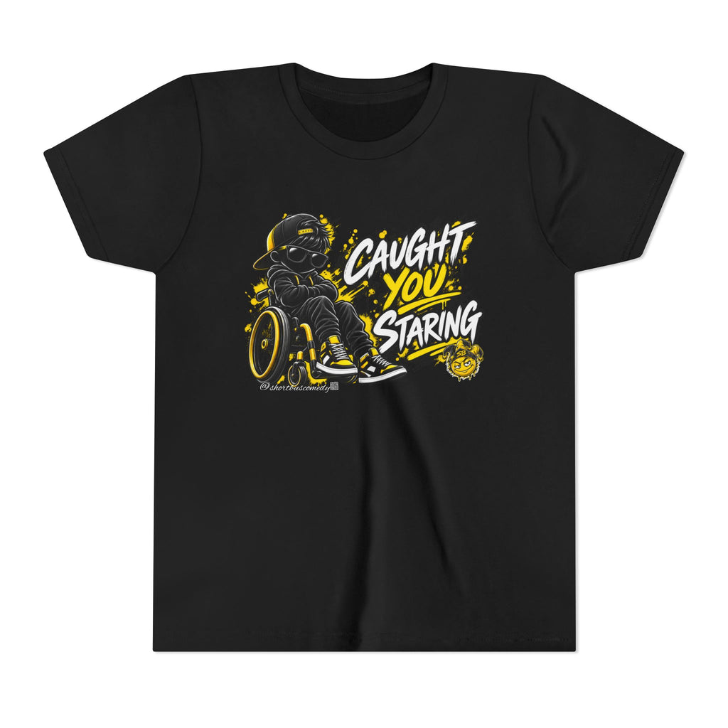 Caught You Staring — Kids Disability Statement T-Shirt