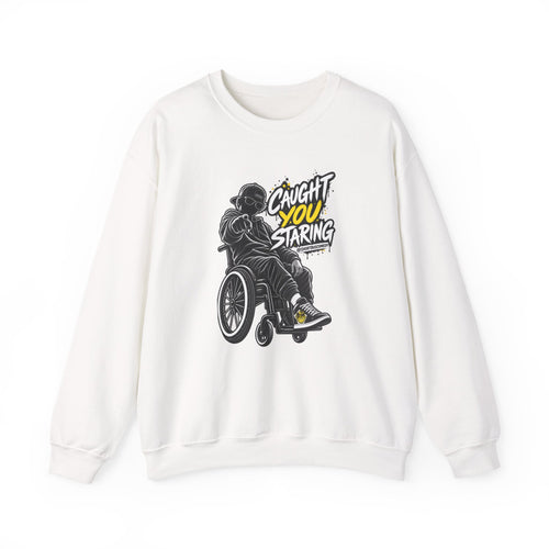 Caught You Staring — Wheelchair Male Graphic Hoodie