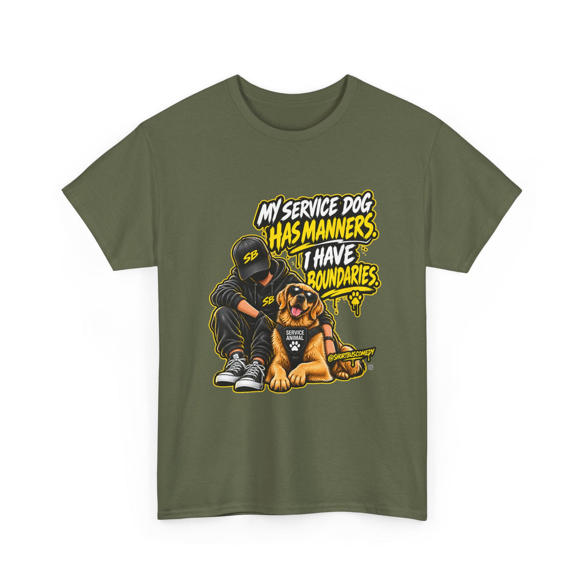 My Service Dog Has Manners. I Have Boundaries. — Short Bus Comedy