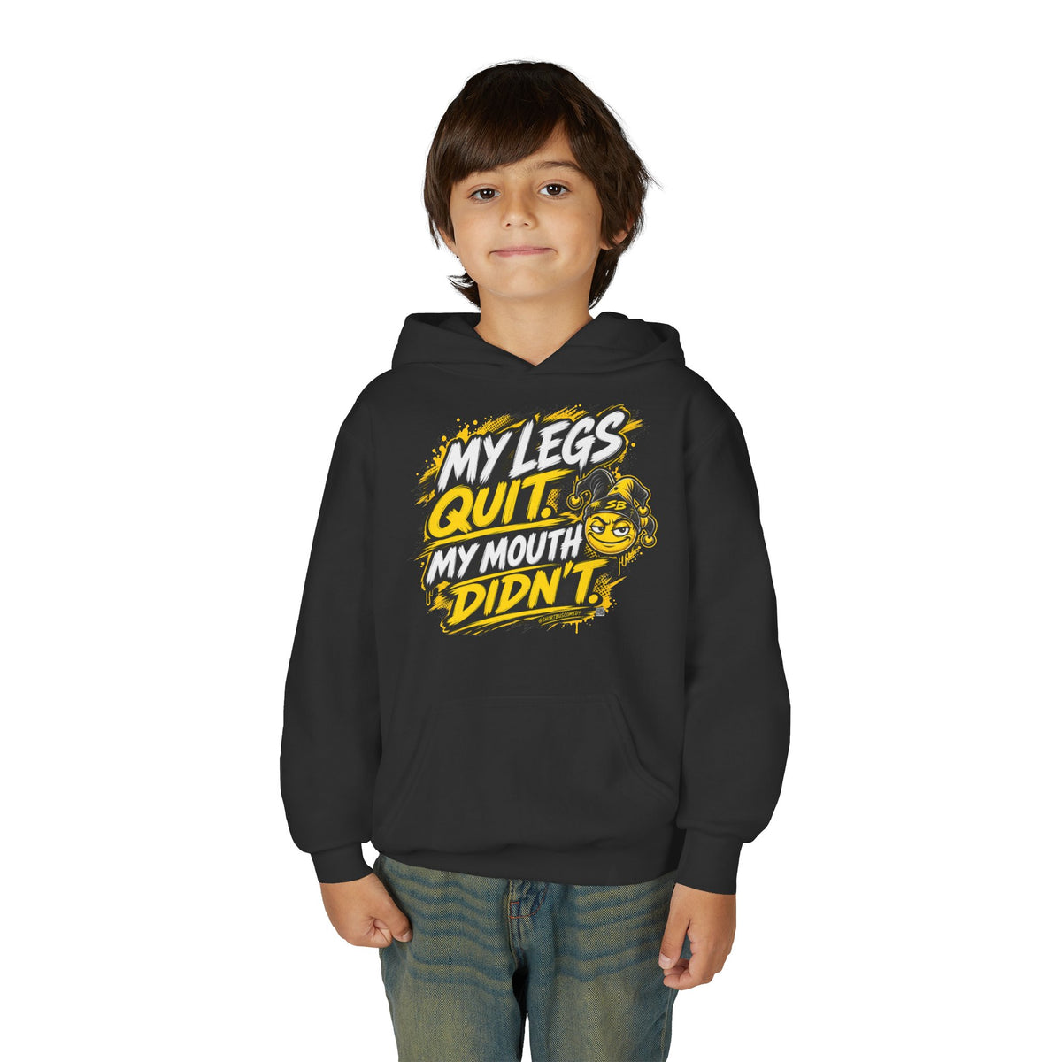 My Legs Quit. My Mouth Didn’t. — Kids Hoodie